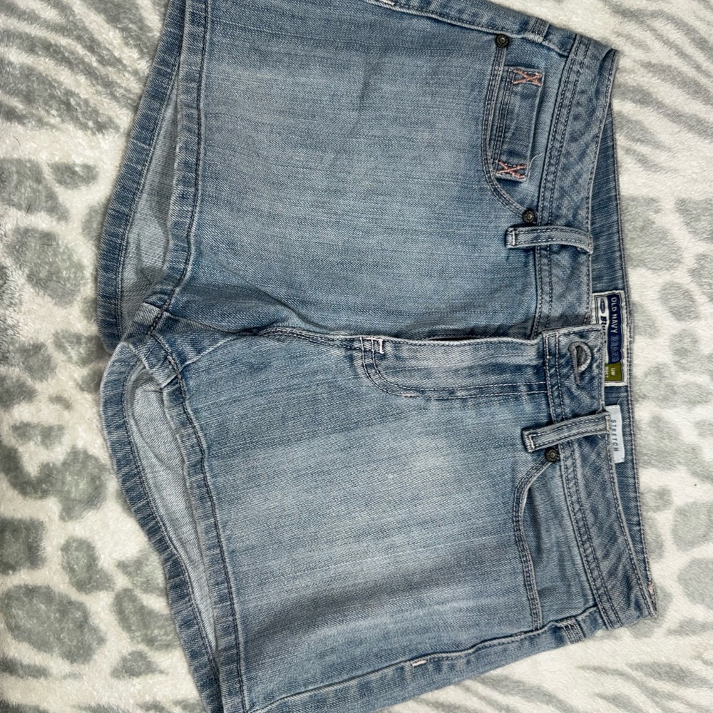 Old Navy Low Waist Light Blue Denim Shorts